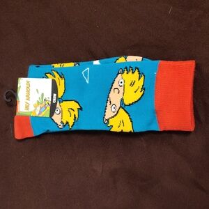 Hey Arnold Crew Socks 10-13